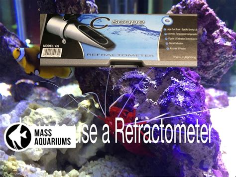 how to use a refractometer reef tank|reef aquarium refractometer.